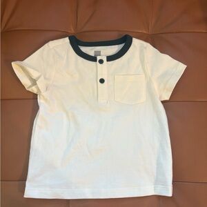 NWOT Baby Gap 12-18 months 100 percent organic cotton Henley t shirt